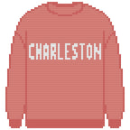 DIY Needlepoint Charleston Sweatshirt (Red) Pattern | Digital Chart for Painting Your Own Canvas | Easy Needlepoint PDF | Instant Download | 18 Mesh