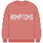 DIY Needlepoint Hamptons Sweatshirt (Red) Pattern | Digital Chart for Painting Your Own Canvas | Easy Needlepoint PDF | Instant Download | 18 Mesh