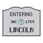 DIY Needlepoint MA Welcome Sign - Lincoln Pattern | Digital Chart for Painting Your Own Canvas | Easy Needlepoint PDF | Instant Download | 18 Mesh