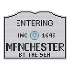 DIY Needlepoint MA Welcome Sign - Manchester by the Sea Pattern | Digital Chart for Painting Your Own Canvas | Easy Needlepoint PDF | Instant Download | 18 Mesh