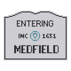 DIY Needlepoint MA Welcome Sign - Medfield Pattern | Digital Chart for Painting Your Own Canvas | Easy Needlepoint PDF | Instant Download | 18 Mesh
