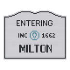 DIY Needlepoint MA Welcome Sign - Milton Pattern | Digital Chart for Painting Your Own Canvas | Easy Needlepoint PDF | Instant Download | 18 Mesh