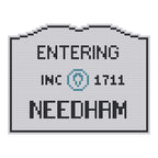DIY Needlepoint MA Welcome Sign - Needham Pattern | Digital Chart for Painting Your Own Canvas | Easy Needlepoint PDF | Instant Download | 18 Mesh