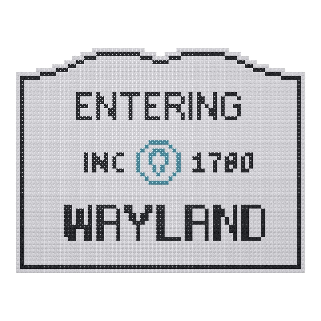 DIY Needlepoint MA Welcome Sign - Wayland Pattern | Digital Chart for Painting Your Own Canvas | Easy Needlepoint PDF | Instant Download | 18 Mesh