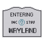 DIY Needlepoint MA Welcome Sign - Wayland Pattern | Digital Chart for Painting Your Own Canvas | Easy Needlepoint PDF | Instant Download | 18 Mesh