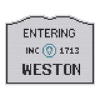DIY Needlepoint MA Welcome Sign - Weston Pattern | Digital Chart for Painting Your Own Canvas | Easy Needlepoint PDF | Instant Download | 18 Mesh