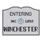 DIY Needlepoint MA Welcome Sign - Winchester Pattern | Digital Chart for Painting Your Own Canvas | Easy Needlepoint PDF | Instant Download | 18 Mesh