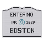 DIY Needlepoint MA Welcome Sign - Boston Pattern | Digital Chart for Painting Your Own Canvas | Easy Needlepoint PDF | Instant Download | 18 Mesh