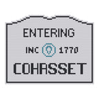 DIY Needlepoint MA Welcome Sign - Cohasset Pattern | Digital Chart for Painting Your Own Canvas | Easy Needlepoint PDF | Instant Download | 18 Mesh