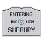 DIY Needlepoint MA Welcome Sign - Sudbury Pattern | Digital Chart for Painting Your Own Canvas | Easy Needlepoint PDF | Instant Download | 18 Mesh
