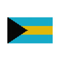 DIY Needlepoint The Bahamas Flag | Digital Chart for Painting Your Own Canvas | Easy Needlepoint PDF | Instant Download | 13 Mesh