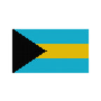 DIY Needlepoint The Bahamas Flag | Digital Chart for Painting Your Own Canvas | Easy Needlepoint PDF | Instant Download | 13 Mesh
