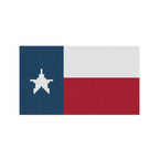 DIY Needlepoint Texas State Flag | Digital Chart for Painting Your Own Canvas | Easy Needlepoint PDF | Instant Download | 13 Mesh