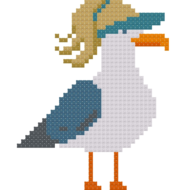 Seagull in a Visor