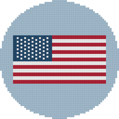 American Flag Ornament 2