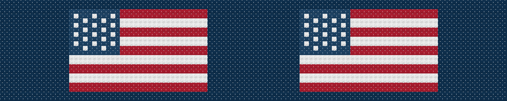 Navy American Flag Key Fob