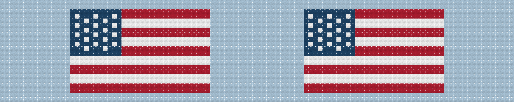 Light Blue American Flag Key Fob