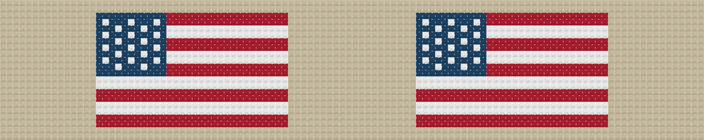 Khaki American Flag Key Fob
