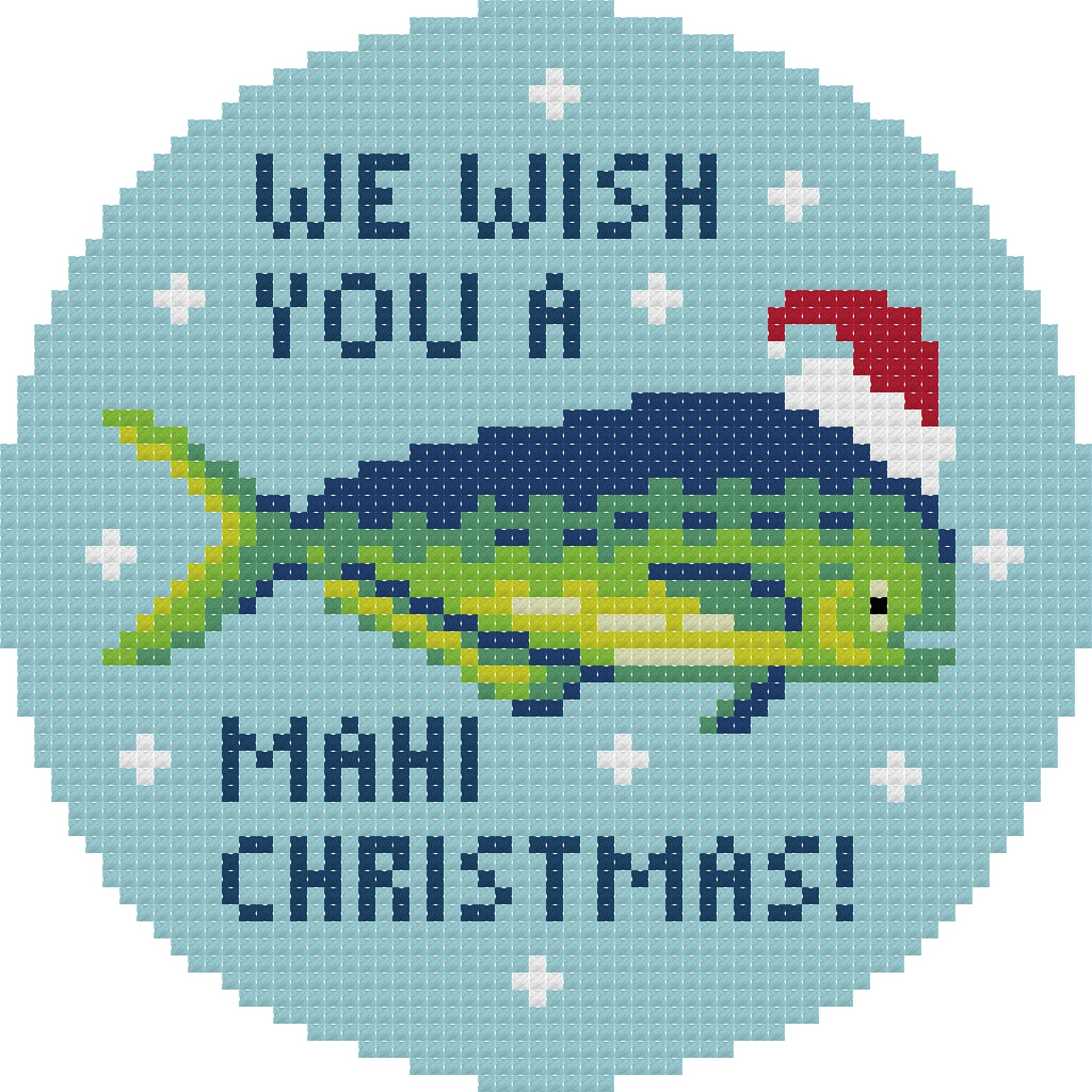 Mahi-Mahi Christmas Ornament