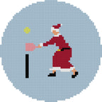 Mrs. Claus Playing Pickleball Ornament