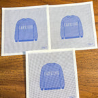 Cape Cod Sweatshirt (Blue) Needlepoint Canvas