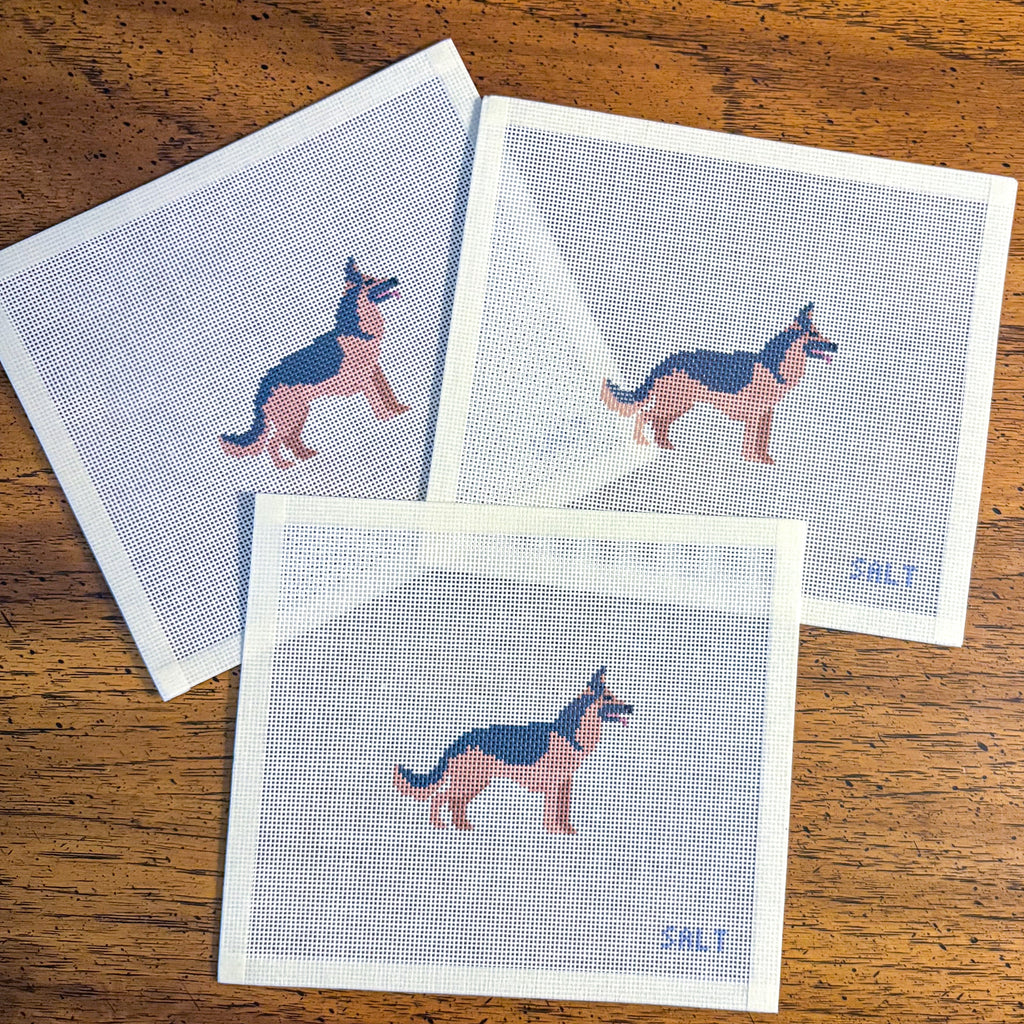 German Shepherd Needlepoint Canvas