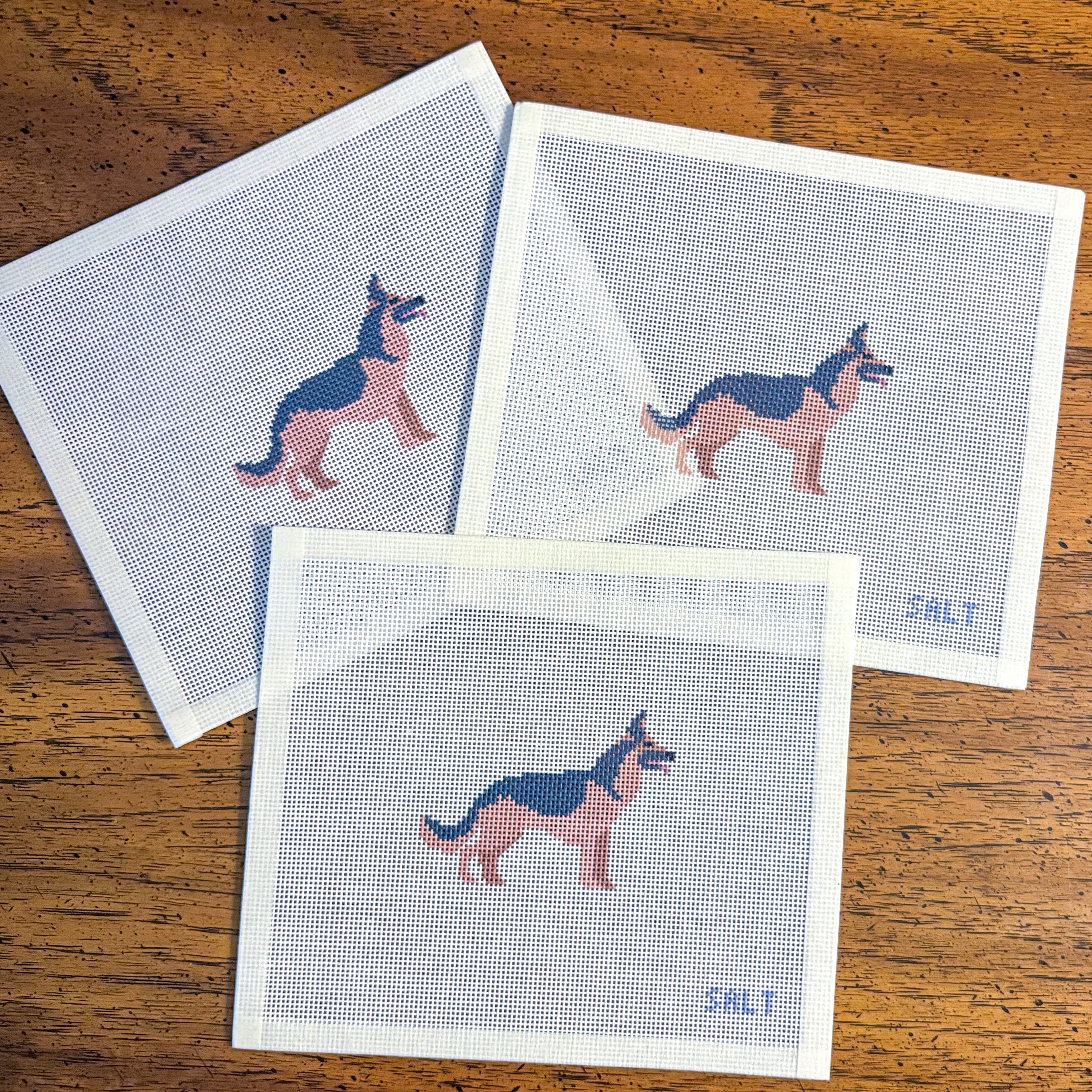 German Shepherd Needlepoint Canvas