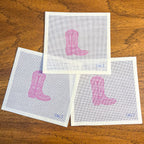 Cowgirl Boot Needlepoint Canvas