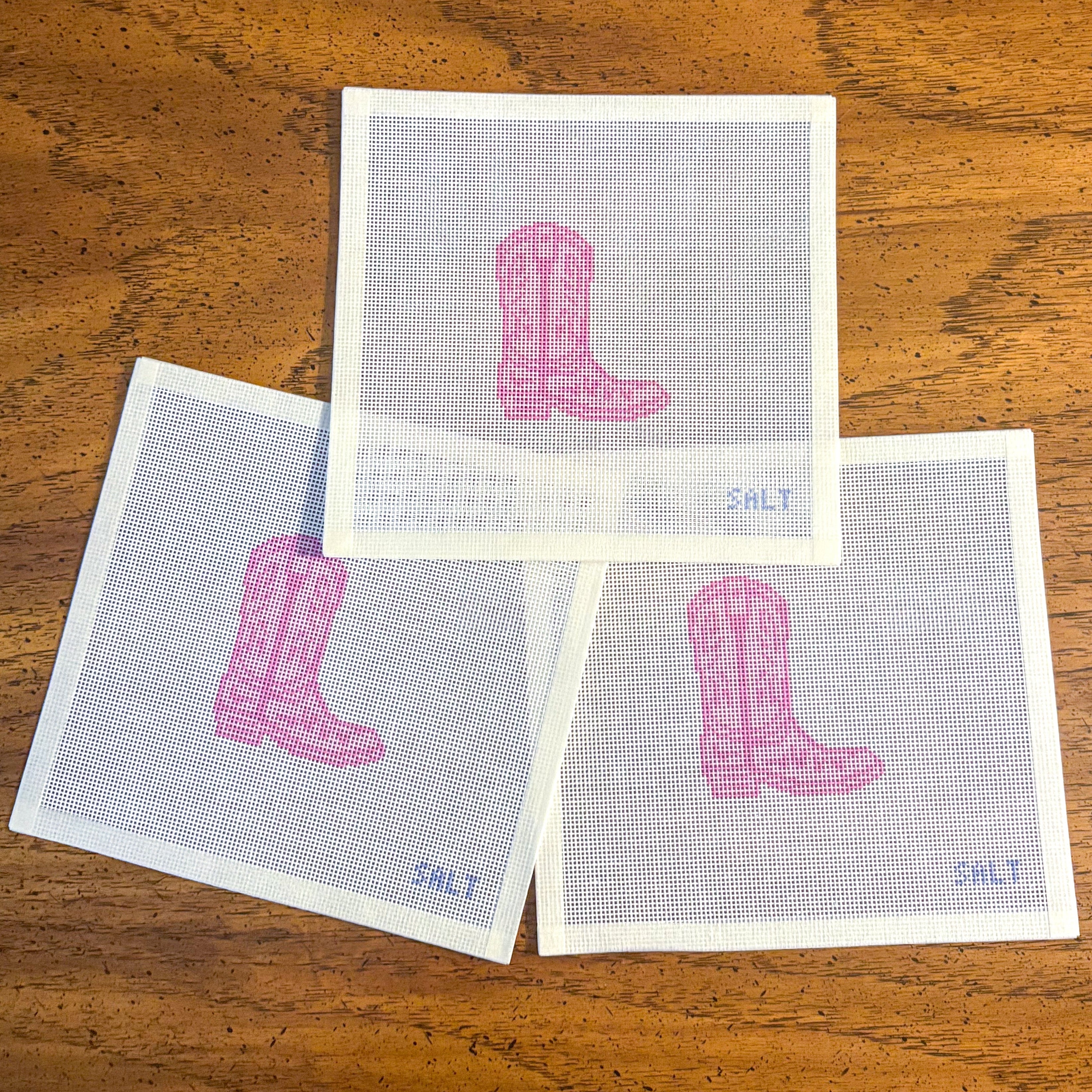 Cowgirl Boot Needlepoint Canvas