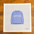 Cape Cod Sweatshirt (Blue) Needlepoint Canvas