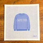 Cape Cod Sweatshirt (Blue) Needlepoint Canvas