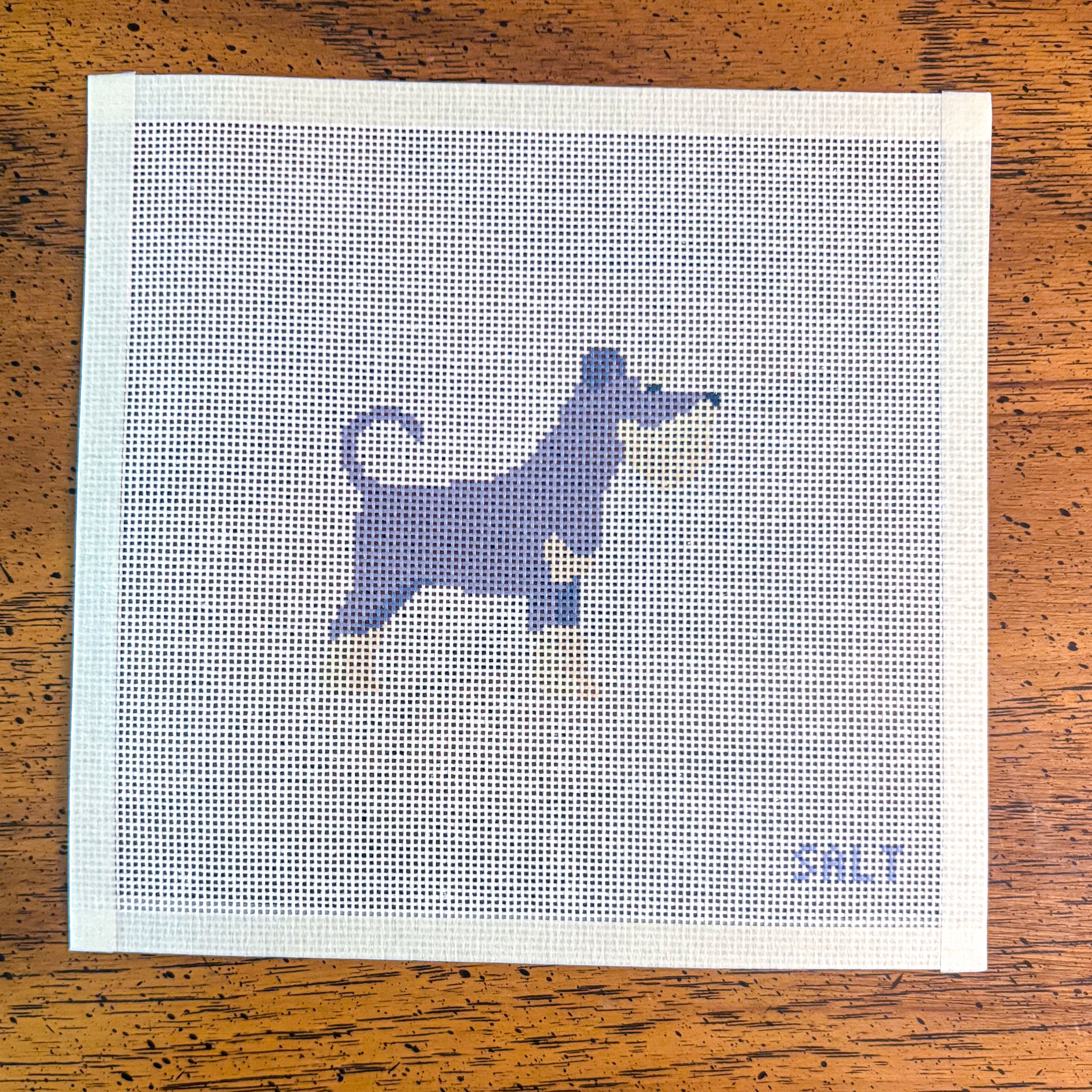 Schnauzer Needlepoint Canvas