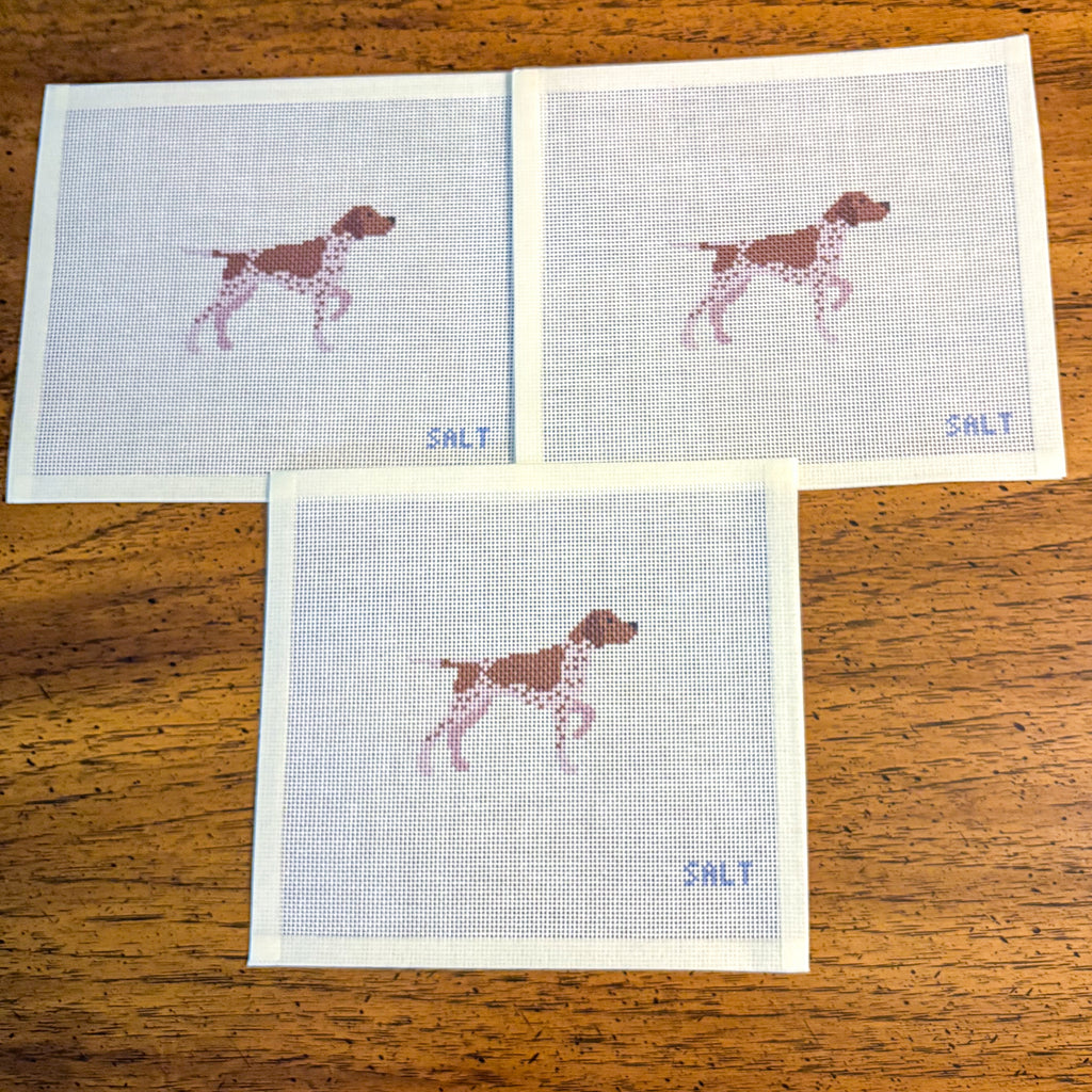 German Shorthaired Pointer Needlepoint Canvas