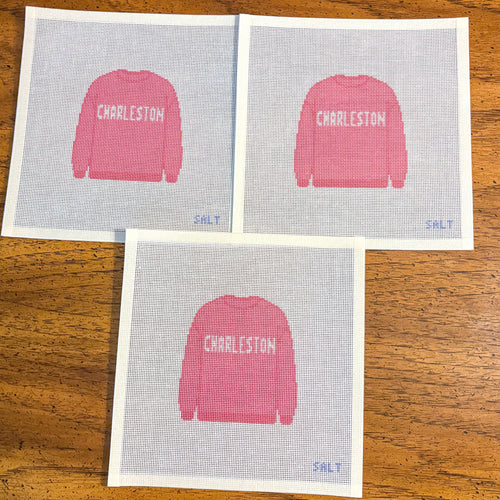 Charleston Sweatshirt (Red) Needlepoint Canvas
