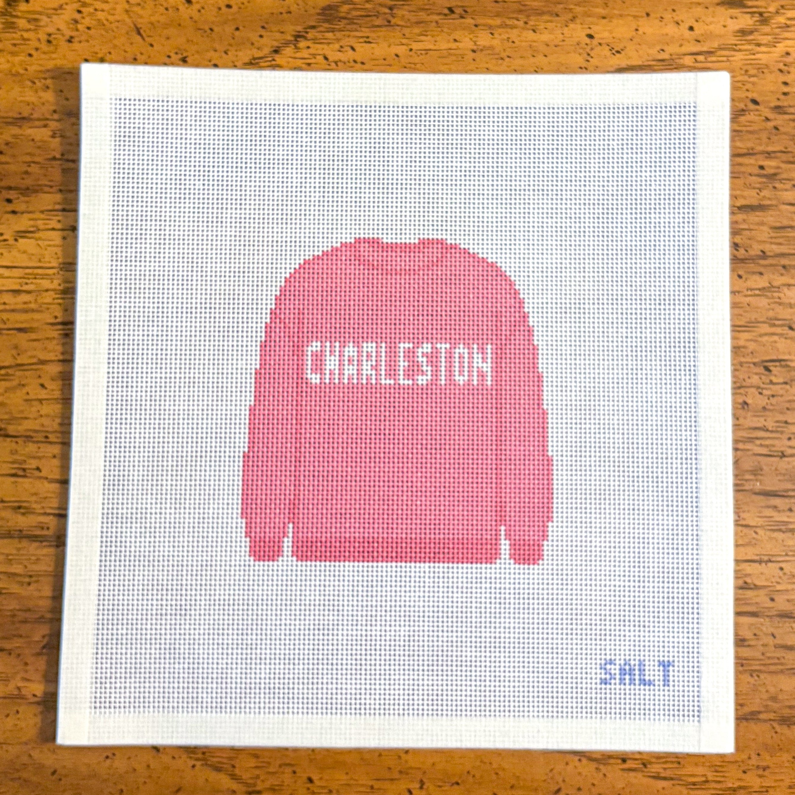 Charleston Sweatshirt (Red) Needlepoint Canvas