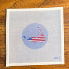 Nantucket Island Ornament Needlepoint Canvas