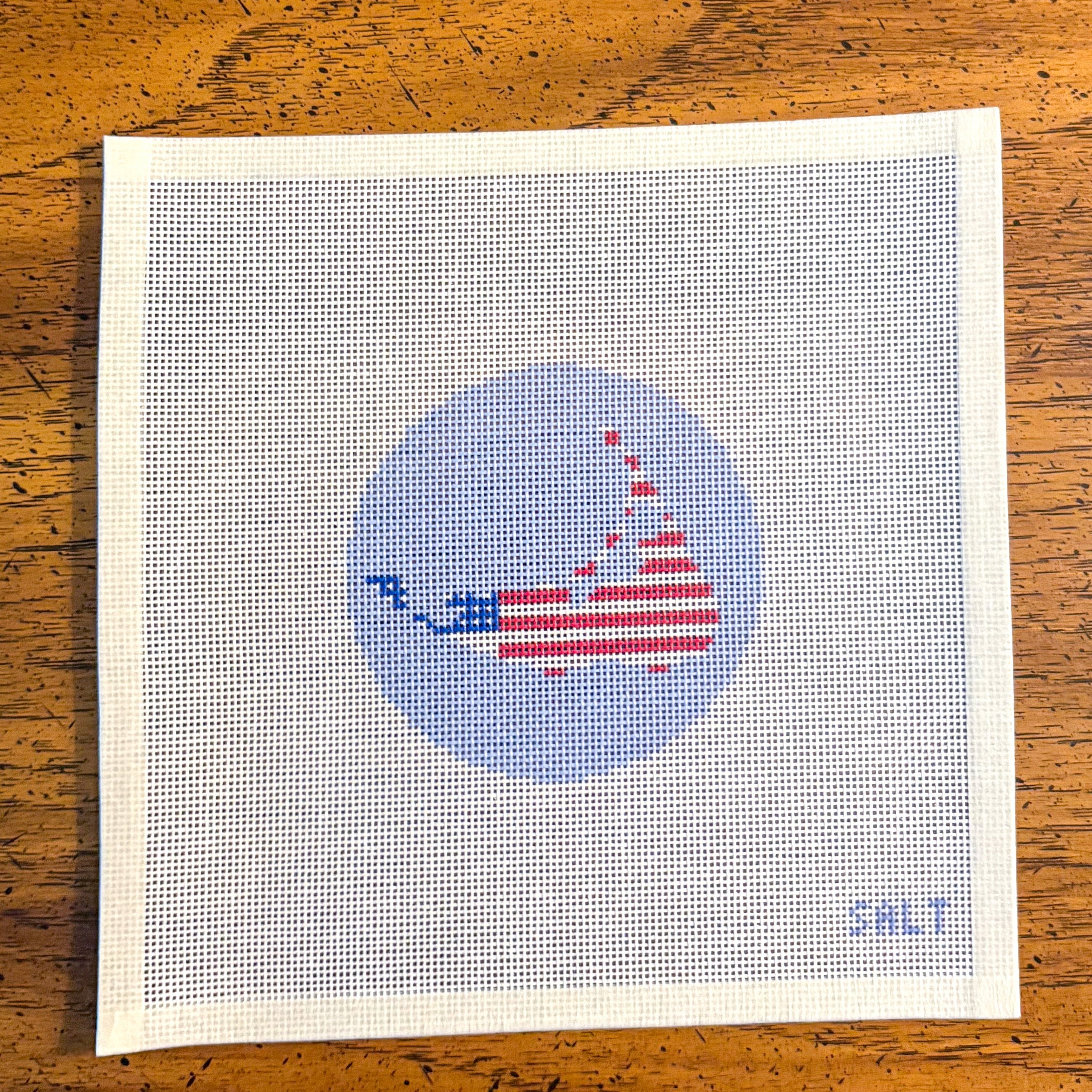Nantucket Island Ornament Needlepoint Canvas