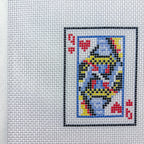 Queen of Hearts Needlepoint Canvas