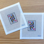 Queen of Hearts Needlepoint Canvas