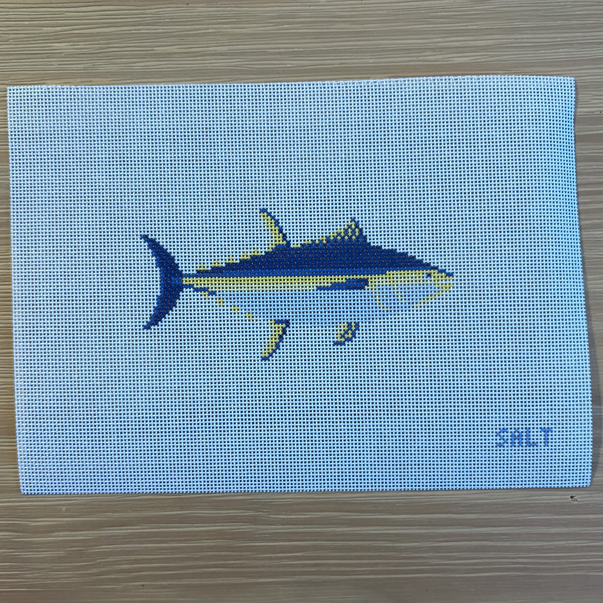 Yellowfin Tuna Needlepoint Canvas