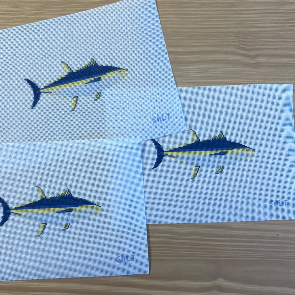 Yellowfin Tuna Needlepoint Canvas