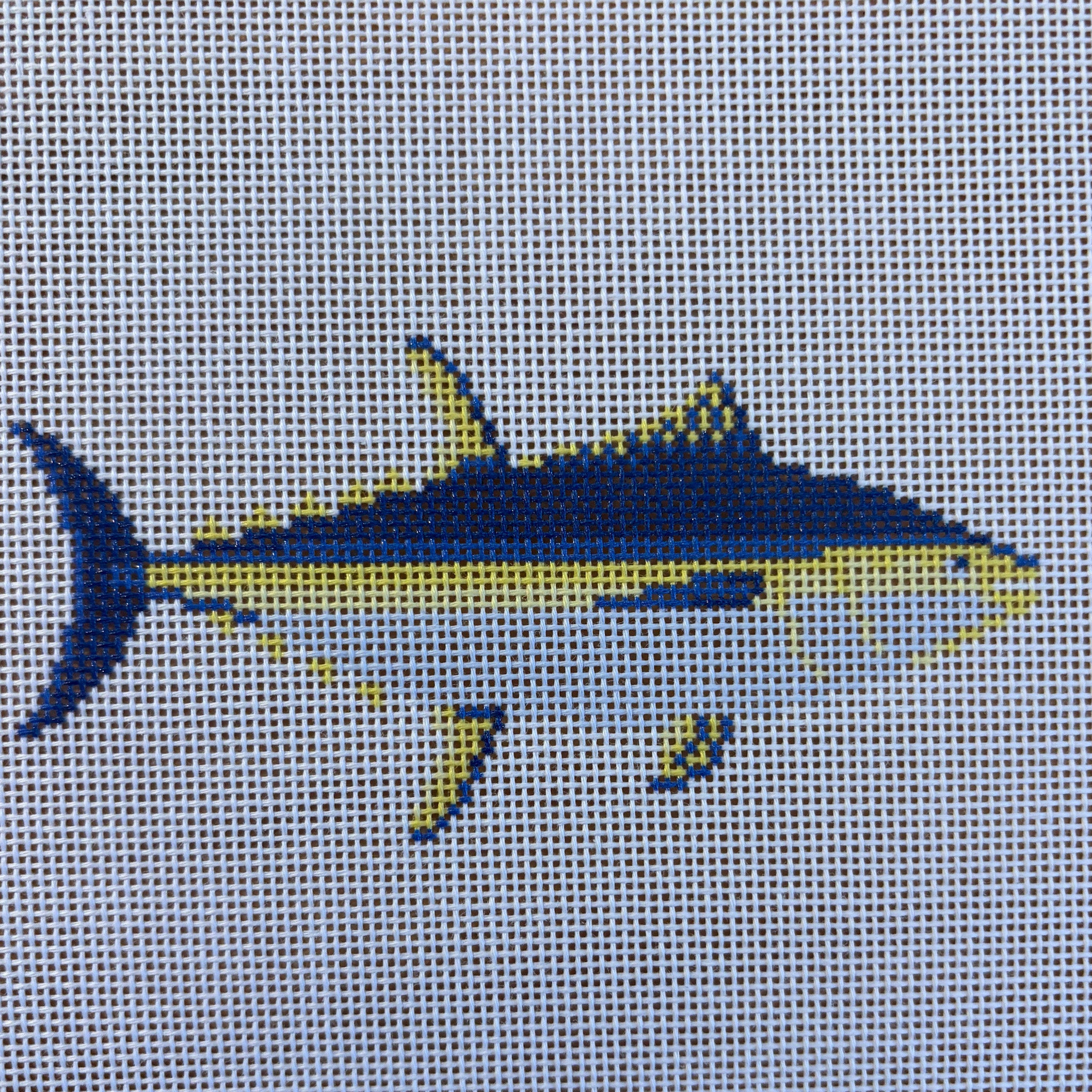 Yellowfin Tuna Needlepoint Canvas