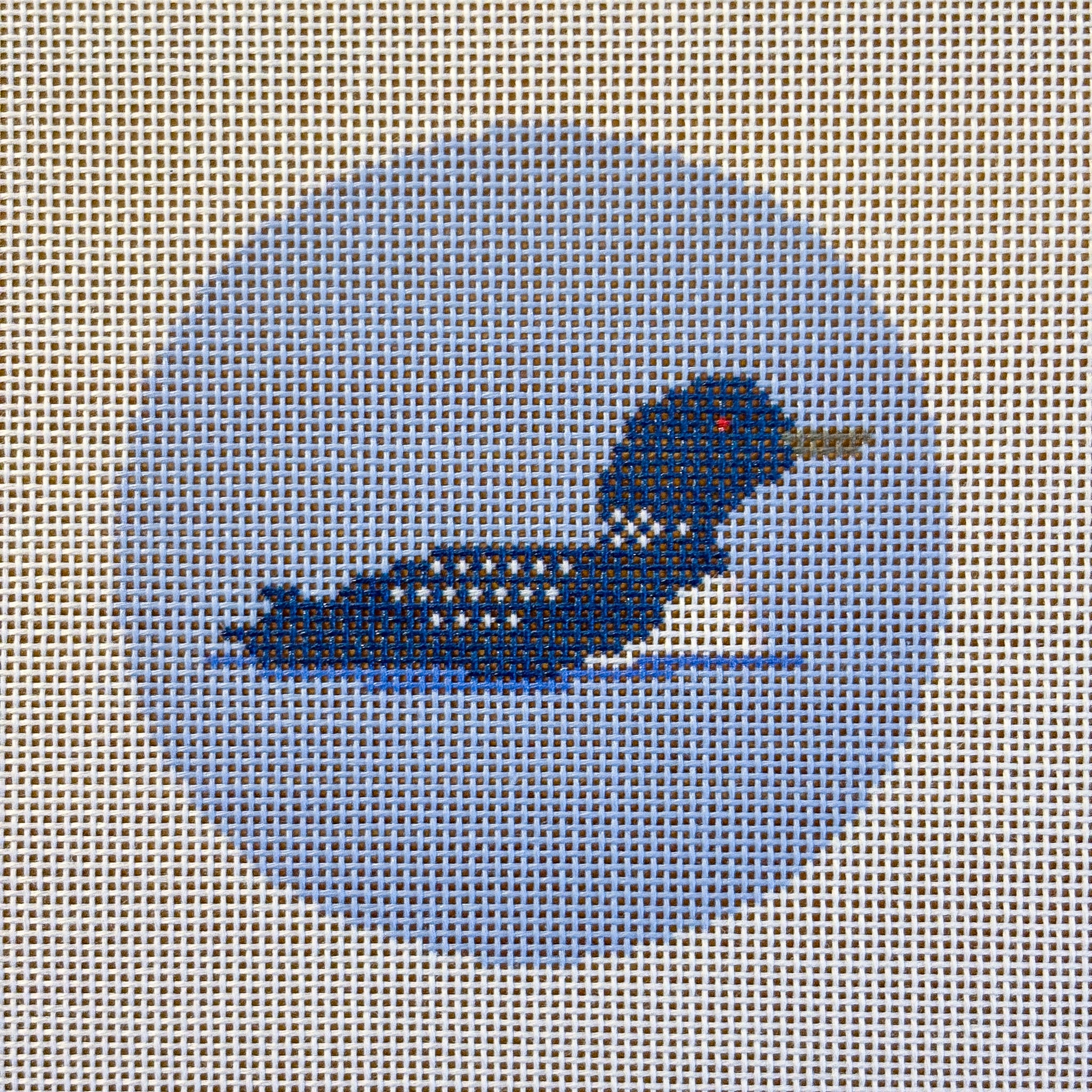 Loon Christmas Ornament Needlepoint Canvas