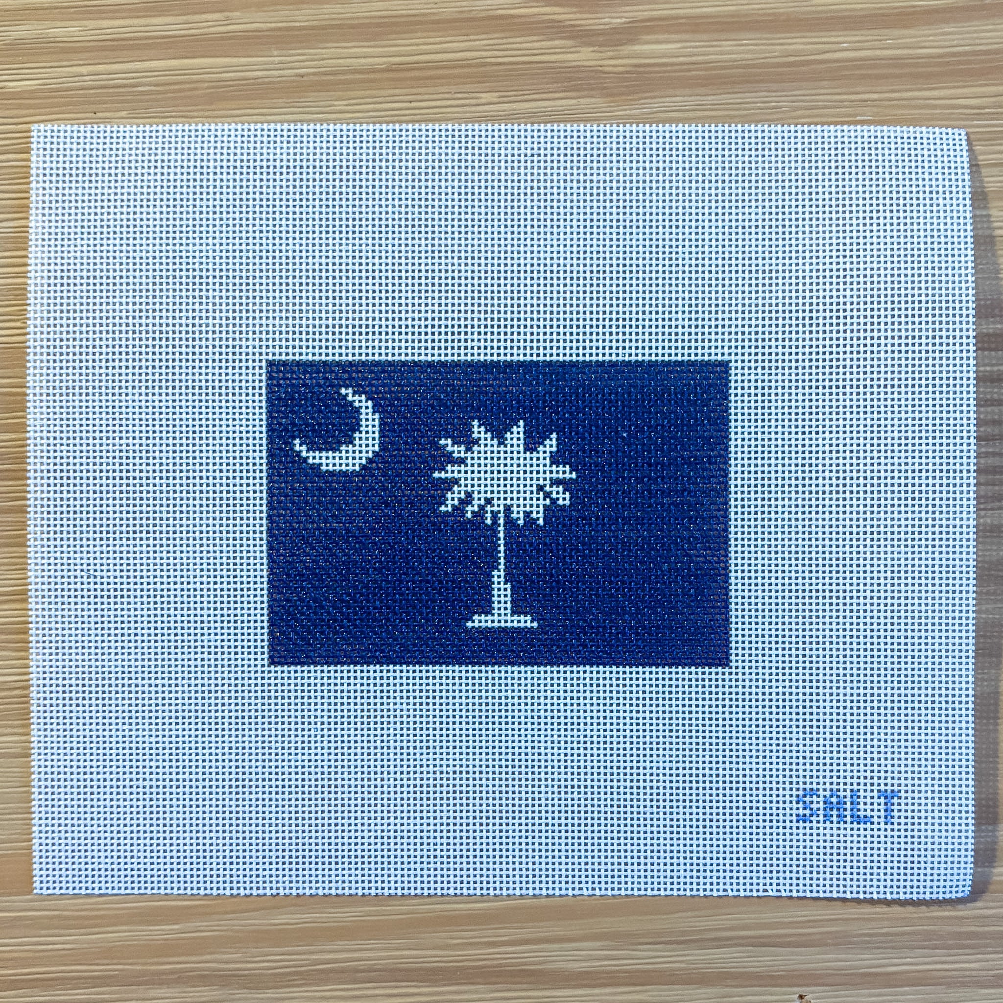 South Carolina Flag Needlepoint Canvas