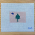 Old Maine State Flag Needlepoint Canvas