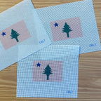 Old Maine State Flag Needlepoint Canvas