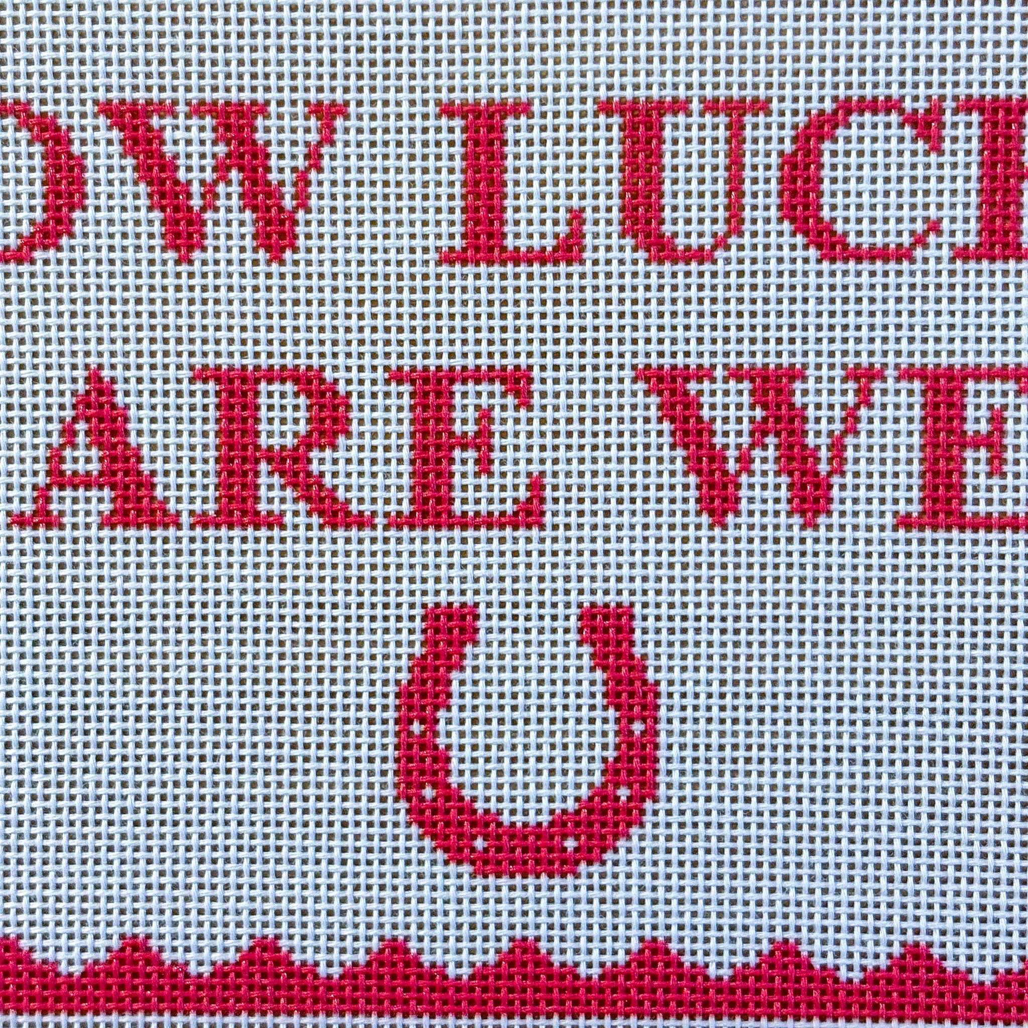 How Lucky Are We Needlepoint Canvas