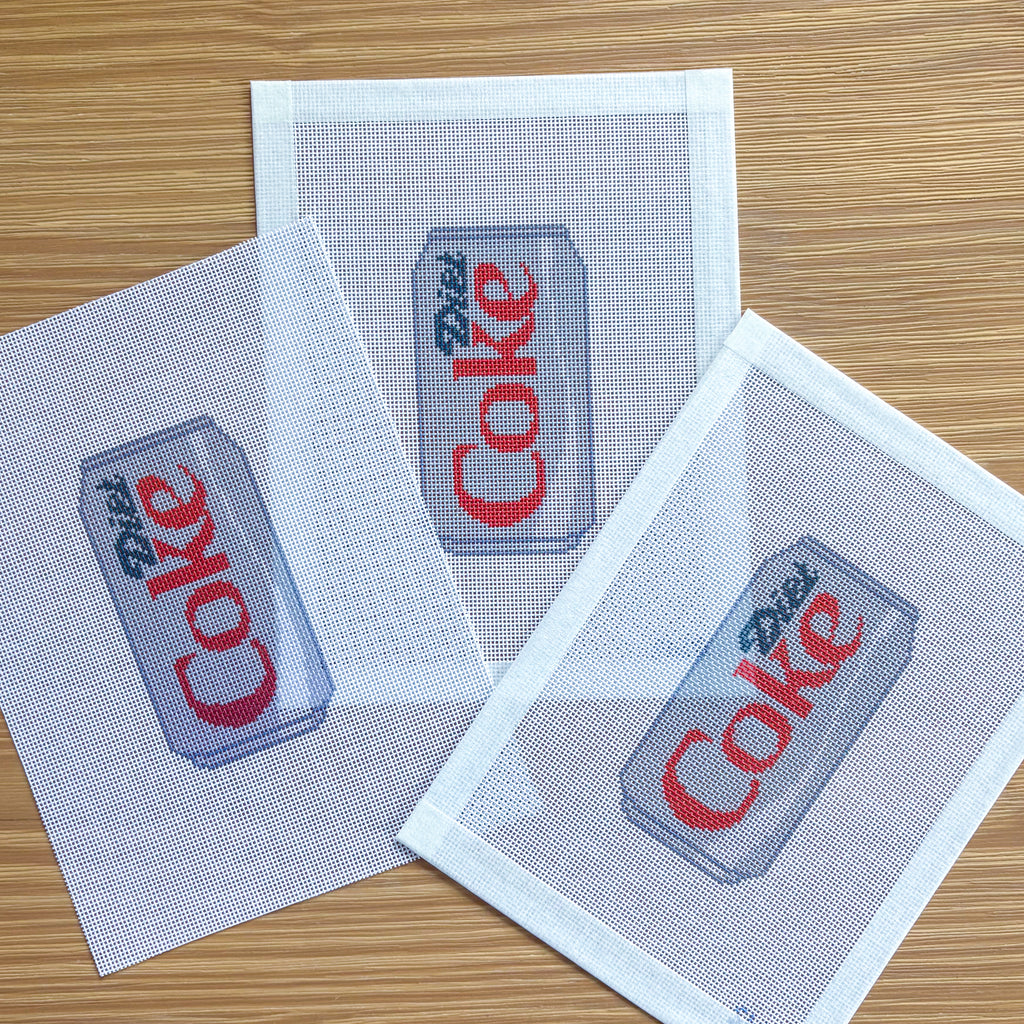 Diet Coke Needlepoint Canvas