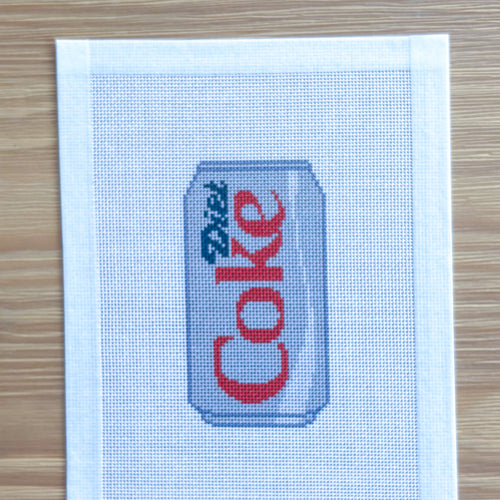 Diet Coke Needlepoint Canvas