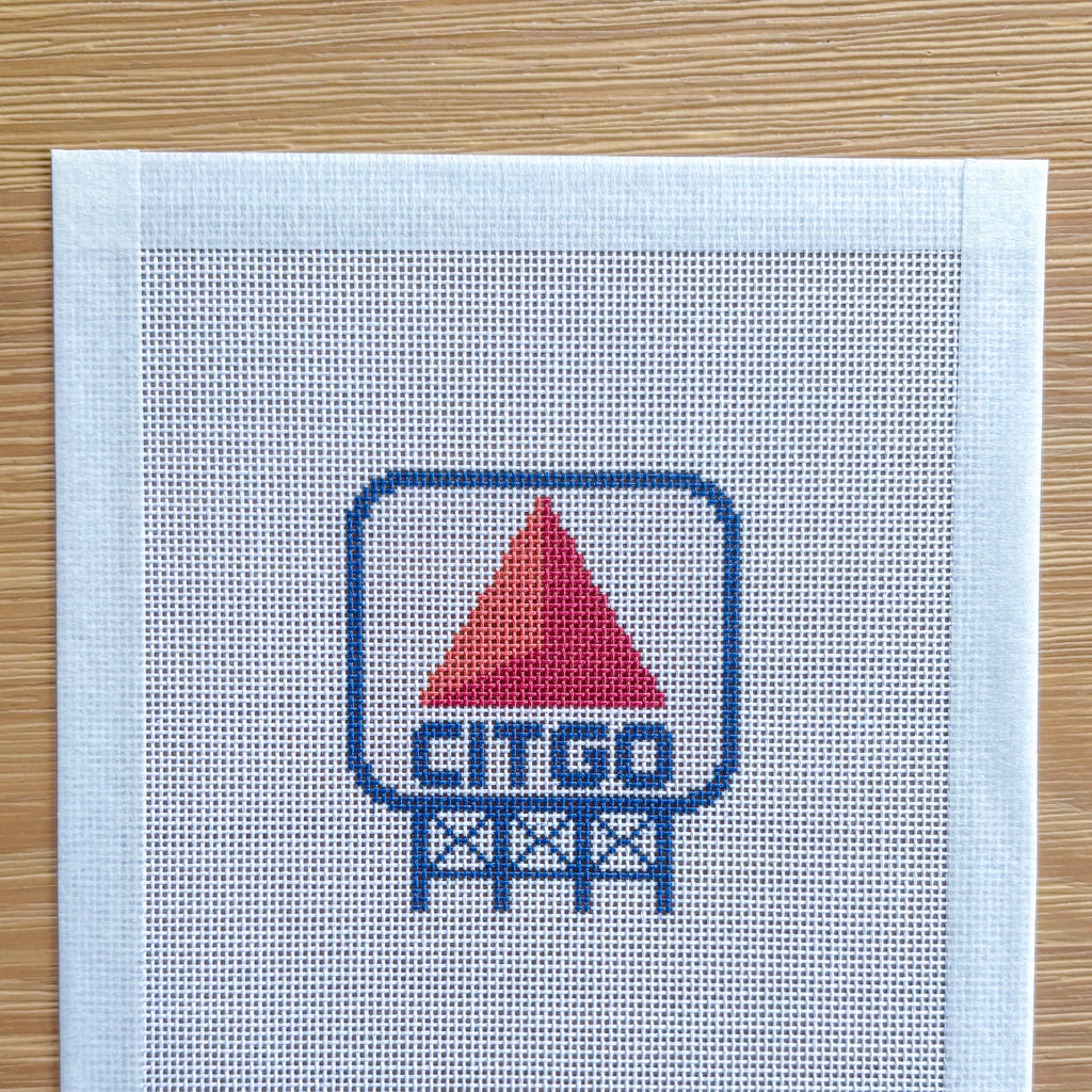 Citgo Sign Needlepoint Canvas